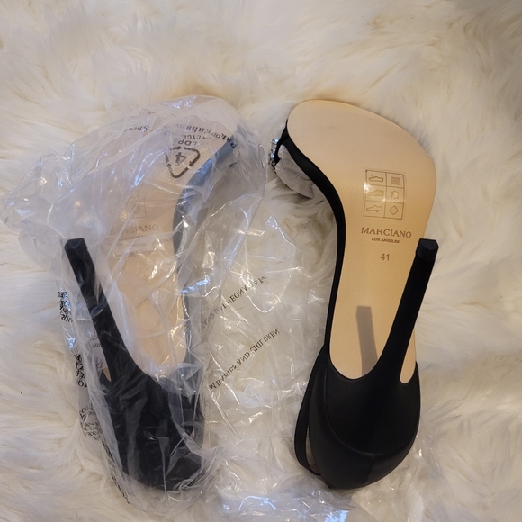Marciano Crystal Strappy Heel size 41 Black - Picture 5 of 8